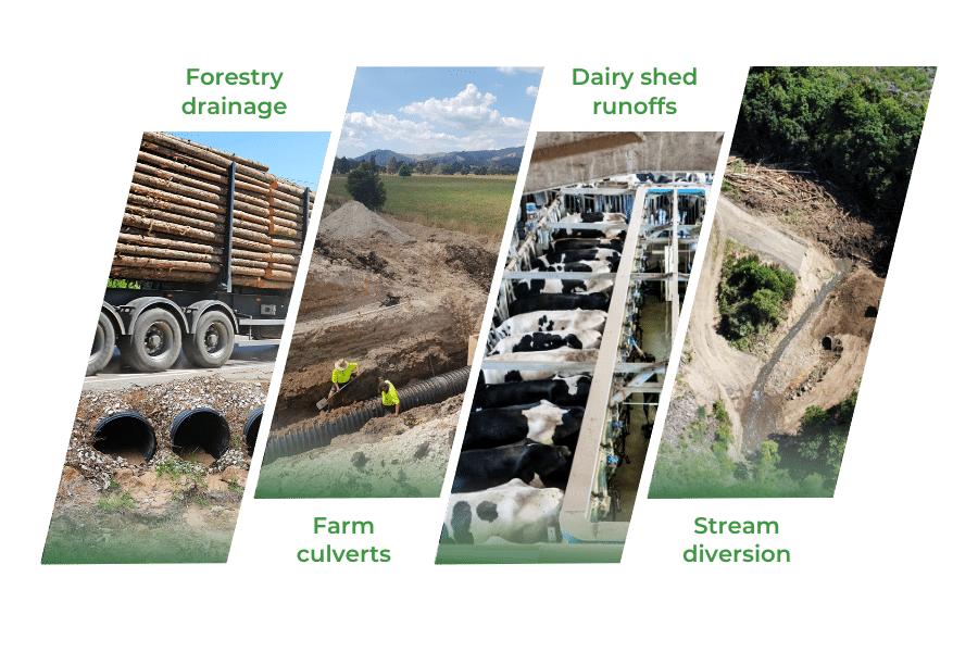 Ezyflow - Rural and Forestry Culvert Pipes - Applications