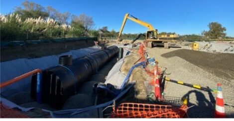 Large fire supply tank below in 2.5m in the Manawatu New Zealand Large fire supply tank below in 2.5m in the Manawatu New Zealand